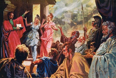 Anche sotto assedio, il grande teatro ateniese fioriva ancora da English School